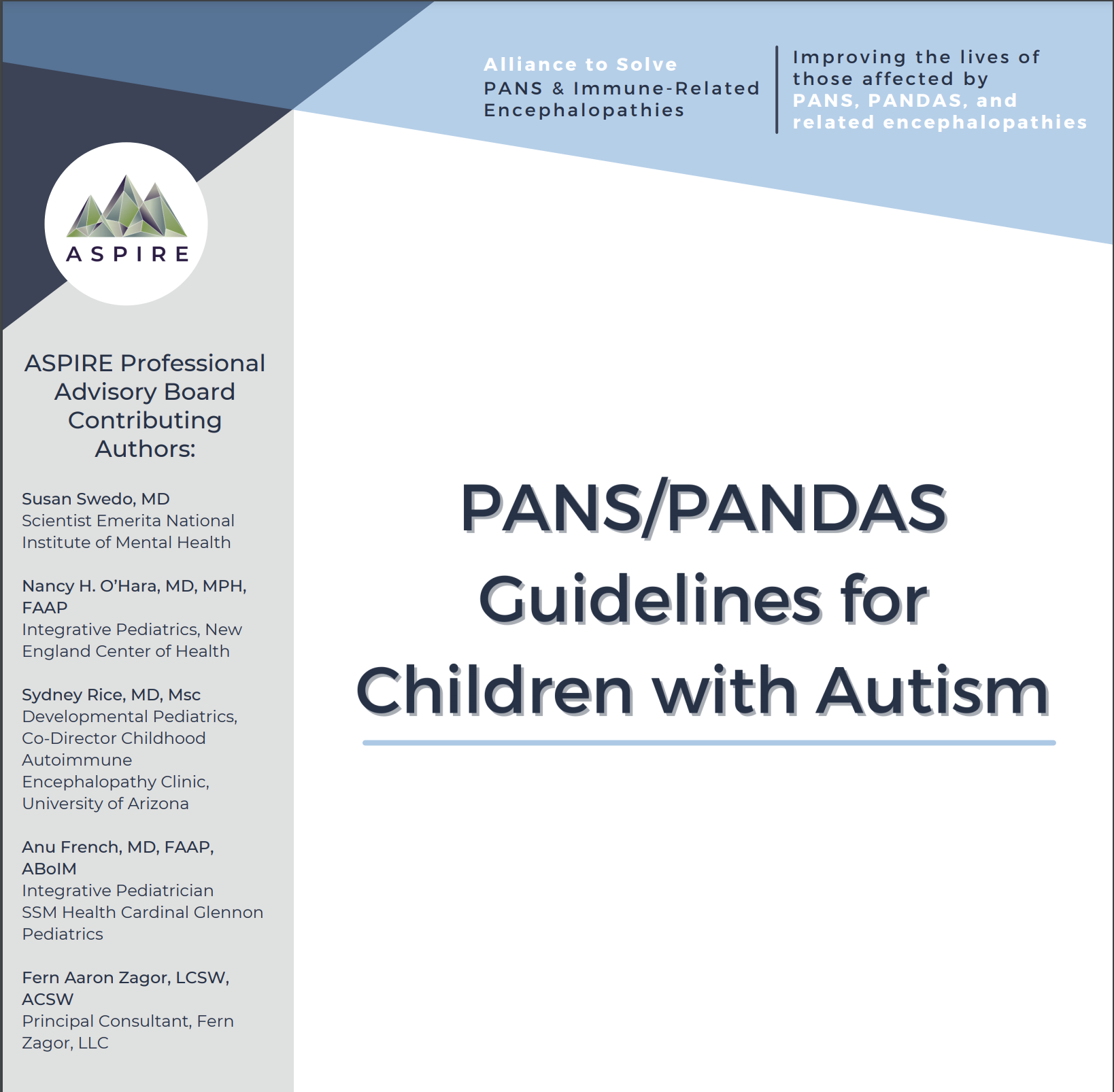 PANS/PANDAS Guidelines for Children With Autism